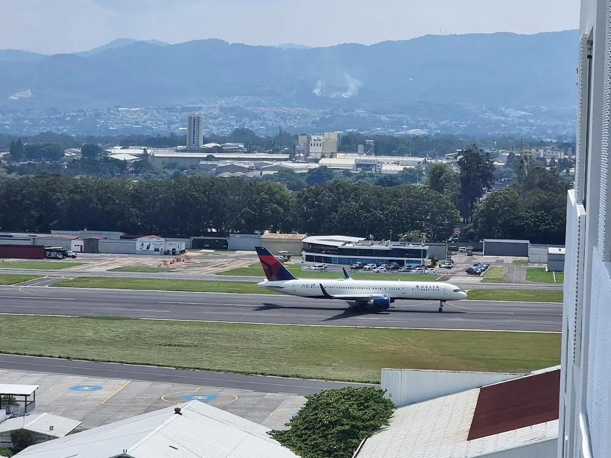 Amazing Volcano Views In Front Of Airport Guatemala